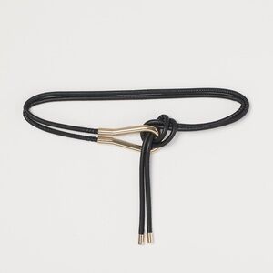 H&M tie Black and Gold Women's Belt